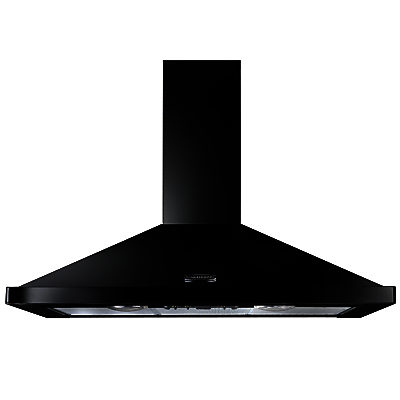 Rangemaster LEIHDC90BC Chimney Cooker Hood, Black